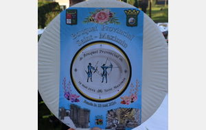 L "assiette" du bouquet.. (une copie 😃). Bravo aux archers qui ont participé le matin au tir du bouquet: beaucoup de route pour eux.. (Maison Laffite 😋) De beaux scores pour certains
